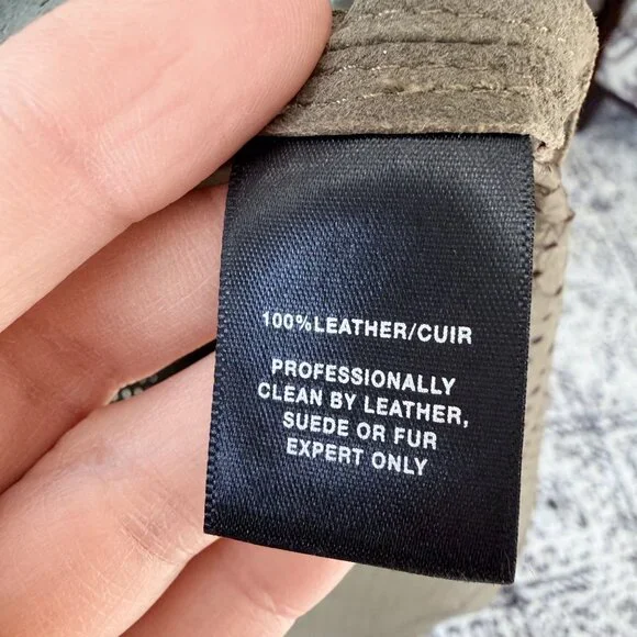 Lafayette 148 New York Leather Zip-Front Jacket – Olive Green (Size M) - Picture 9 of 9